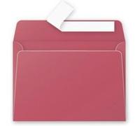 Paquet de 20 enveloppes Pollen 114x162mm C6 Bordeaux 120g G