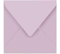 Clairefontaine Enveloppes gommées 5863C – Paquet de 20 – Carré 16,5×16,5 cm – 120 g/m² Lilas