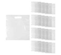 Paquet De 20 Sacs en Plastique Transparents, Sacs en Plastique Imperméables, Sacs De Rangement Portables, Trousses De Toilette De Voyage, Sacs Scellés