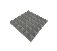 Paquet de 24 30x30x5cm mousse acoustique insonorisée Absorption isolation traitement insonorisation Pad panneaux muraux avec bandes Pour l'atténuation du son(Grey)