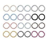 Paquet De 24 Élastiques À Cheveux Torsadés Tressés, Élastiques À Cheveux Simples Et À La Mode, Élastiques À Cheveux Pour Queue De Cheval, Élastiques À Cheveux, Accessoires Pour Cheveux