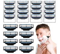 Paquet De 24 Lames De Rasoir Mach 3 Lames De Rechange Pour Rasoir Humide Pour Hommes Lames Coupe Choux Lames Rasoir De Sécurité Pour Nettoyer La Barbe Et Les Poils Du Corps