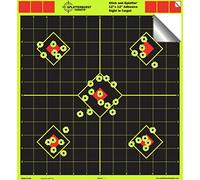 Paquet de 25 - 30,5 x 30,5 cm Sight Dans Adhesif "Stick & Splatter" Cibles Splatterburst - Les coups jaunes brillants sont faciles à voir - Rifles -Pistols- Airguns - AirSoft