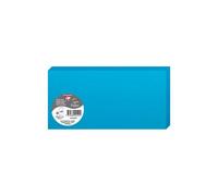 Paquet de 25 cartes pliées Pollen 106x213mm 210g/m² - Bleu turquoise