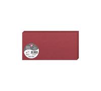 Paquet de 25 cartes pliées Pollen 106x213mm 210g/m² - Bordeaux