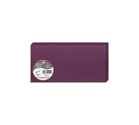 Paquet de 25 cartes pliées Pollen 106x213mm 210g/m² - Cassis