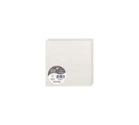 Paquet de 25 cartes pliées Pollen 135x135mm 210g/m² - Gris perle