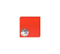 Paquet de 25 cartes pliées Pollen 135x135mm 210g/m² - Rouge corail