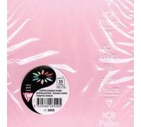 Clairefontaine 2855C - Paquet de 25 Cartes Doubles - Format Carré 13,5x13,5cm - 210g/m² - Coloris Rose - Cartons d'Invitation Evènements et Correspondance - Gamme Pollen - Papier Premium Lisse