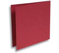 Paquet de 25 cartes pliées Pollen 160x160mm Bordeaux 210g Bordeaux G