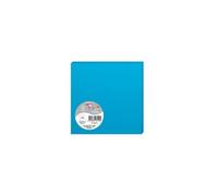 Paquet de 25 cartes simples Pollen 135x135mm 210g/m² - Bleu turquoise