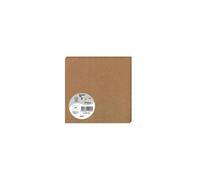 Paquet de 25 cartes simples Pollen 135x135mm 210g/m² - Kraft