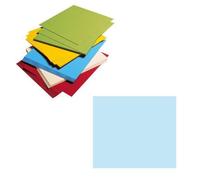 Paquet de 25 cartes simples Pollen 160x160mm 210g/m2 - Bleu