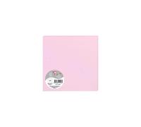 Paquet de 25 cartes simples Pollen 160x160mm 210g/m2 - Rose dragée