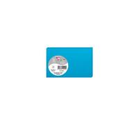 Paquet de 25 cartes simples Pollen 82x128mm 210g/m2 - Bleu turquoise