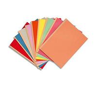 Paquet de 25 chemises à dos toilé, carte 300 grammes, dos 3cm, 24x32cm, coloris assortis