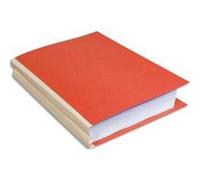 Paquet de 25 chemises à dos toilé, carte 300 grammes, dos 3cm, 24x32cm, coloris orange G