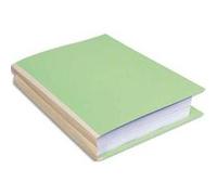 Paquet de 25 chemises à dos toilé, carte 300 grammes, dos 3cm, 24x32cm, coloris vert G