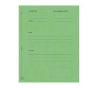 Paquet de 25 dossiers de plaidoirie pré-imprimés Exacompta - 25 x 32 - couleur - vert