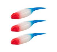 Paquet de 3 appâts Souples flottants leurres de pêche Poissons-Chats artificiels appâts de pêche pour eaux Douces leurres Souples Flexibles en Eau salée