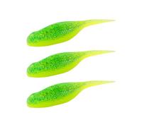 Paquet de 3 appâts Souples flottants leurres de pêche Poissons-Chats artificiels appâts de pêche pour eaux Douces leurres Souples Flexibles en Eau salée