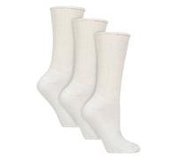 Paquet de 3 chaussettes pantoufles unisexes pour diabétiques avec poignées