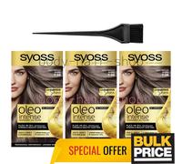 Paquet de 3 couleurs de cheveux Syoss Oleo 7-56 blond moyen intense élégant e...