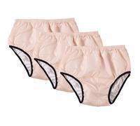 Paquet de 3 Culottes en Plastique pour Adultes Culotte Incontinence Adulte Lavable Couvre-Sous-Vêtements Anti-Fuites Pantalon pour Incontinence Homme Femme(Pink,XXL)