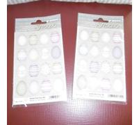 Paquet De 3 Feuilles Stickers " Joyeuses Paques " Herma 1724 Lot De 2 Paquets