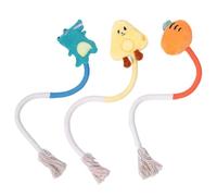 Paquet De 3 Jouets Pour Chats, Corde En Coton À Mâcher Pour Chat, Jouet À Mâcher Amusant Pour Animaux De Compagnie, Jouet Interactif D'Intérieur Pour Chat, Fournitures Pour Animaux De Compagnie