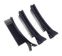 Paquet De 3 Pinces À Cheveux À Dents De Peigne, Pinces À Cheveux Au Design Créatif, Aides À La Coiffure, Accessoires De Coiffure, Pinces À Cheveux En Plastique