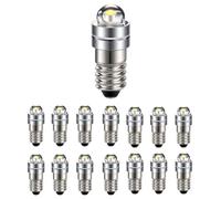 Paquet De 30, Ampoule À Vis LED E5.5 Chaude/blanche, Voyants Lumineux | 9V-26V, Ampoule micro indicateur LED for train miniature, éclairage de Noël(White)