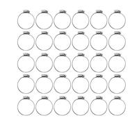 Paquet de 30 colliers de serrage allemands en acier inoxydable 304 |Colliers de serrage réglables pour conduite de carburant pour fuite - Arrêt d'étanchéité |Clips de tubes pour (40-63)