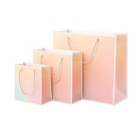 Paquet de 30 sacs couleur dégradée rose orange bleu ombré fourre-tout en papier for le shopping, les souvenirs, vêtements, bijoux