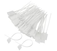 Paquet De 300 Attaches D'Étiquettes En Nylon Blanc, Attaches Imperméables, Attaches De Marquage D'Articles, Attaches Durables, Attaches De Classification Et D'Organisation