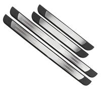 Paquet de 4 Bandes de Protection de Seuil de Porte de Voiture en Acier Inoxydable pour BMW 5 Series E39 1995-2003, Plaque de Protection Extérieure de Voiture
