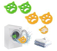 Paquet de 4 Boule Anti Poils Machine a Laver, Silicone Attrape Poil Machine a Laver, Convient aux Poils de Chien et de Chat, pour éliminer les Peluches Dans les Cycles de Séchage et de Lavage