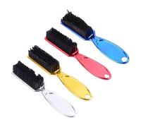 Paquet De 4 Brosses À Cheveux Cassés Galvanisés, Brosses De Nettoyage À Long Manche, Outils Pour Cheveux, Brosses De Nettoyage De Coiffeur, Brosses De Nettoyage Portables