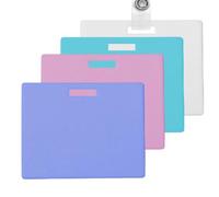 Paquet de 4 carnets de poche d'identification effaçables horizontaux, mini bloc-notes de tableau blanc réutilisable effaçable avec de l'alcool, pour infirmières et médecins