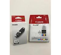 Paquet de 4 cartouches d'encre d'origine pour Canon PIXMA iP7250/ 8750, iX6850, MG 5450/ 5550/ 5650/ 6350/ 6450/ 6650/ 7150/ 7550, MX725/ 925