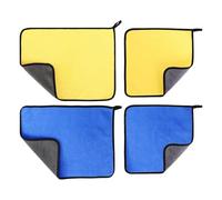 Paquet De 4 Chiffons De Lavage De Voiture, Serviettes Absorbantes, Outils De Nettoyage De Voiture, Chiffons De Lavage De Voiture Doux, Accessoires d'entretien De Lavage De Voiture