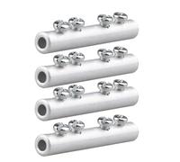 Paquet de 4 connecteurs de transition cuivre-aluminium, bornes haute puissance sans écrasement, 1,5-50 mm², fixation à double vis Câblage et branchement(B,(10-35 sq mm))