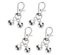 Paquet De 4 Crochets De Cloche, Pendentifs De Guidage en Métal, Accessoires De Bijoux À Faire Soi-Même, Cloches D'Alarme Antivol Et Vol À La Tire, Cloches De Collier pour Animaux De Compagnie