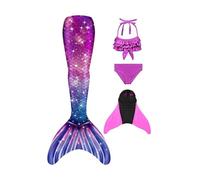 Paquet De 4 Maillot De Bain Sirene, Maillot De Bain Enfant Ensemble Bikini Queue De Poisson 3-15 Ans, Prenez De Belles Photos De Vos Enfants,2-140