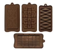Paquet De 4 Moules À Chocolat, Moules À Chocolat En Silicone, Moules De Cuisson, Moules Réutilisables, Fournitures De Cuisine