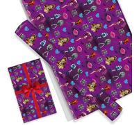 Paquet de 4 papiers d'emballage Monster-High 20 x 30 pouces pour dcorations de fte prnatale, anniversaire d'enfants, mariage, bricolage, embal