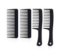 Paquet De 4 Peignes À Dents Larges, Peignes En Plastique, Outils De Coiffure, Outils De Coiffure, Peignes Légers Et Durables, Adaptés À La Maison Et Au Salon De Coiffure