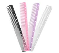 Paquet De 4 Peignes De Coiffure Portables à Dents Fines - Accessoires Pour La Coupe De Cheveux - Usage Domestique