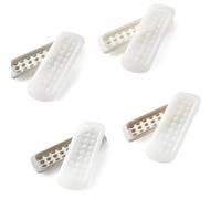 Paquet de 4 petits bacs à glaçons flexibles, sans danger pour le congélateur, pour les fêtes, petit bac à glaçons rond à dégagement facile