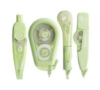 Paquet De 4 Rubans Correcteurs À Bouton-poussoir Pour Une Couverture Fluide Des Erreurs Séchage Rapide Conception Portable Option Multicolore Fournitures Scolaires Et De Bureau Ruban Correcteur